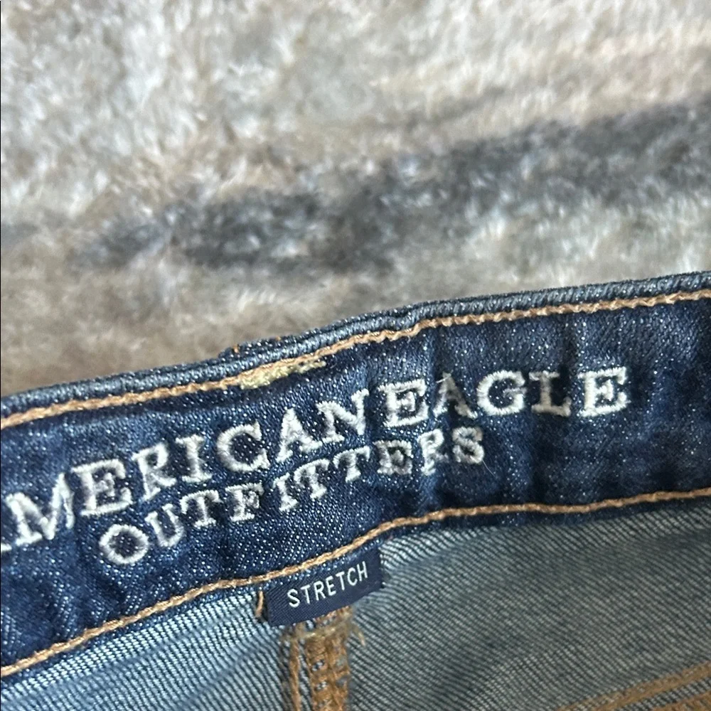 American Eagle Outfitters Women's Dark Blue Skinny Jeans - Picture 3 of 6